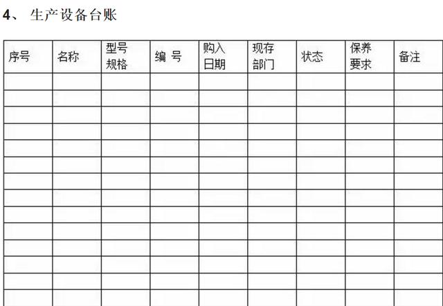 設(shè)備使用記錄